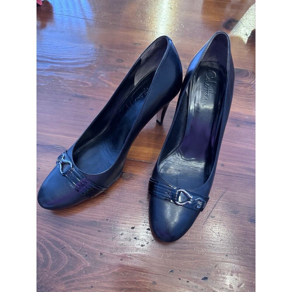 Cole Haan Women's Clair Leather Dress Pump Black 3" Heel Size 10 Career